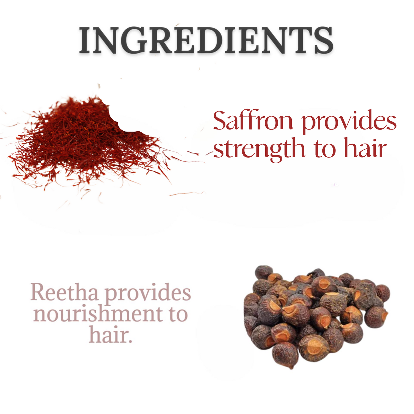 K h a d i  Herbal Saffron Reetha Protein  Shampoo