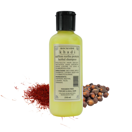 K h a d i  Herbal Saffron Reetha Protein  Shampoo
